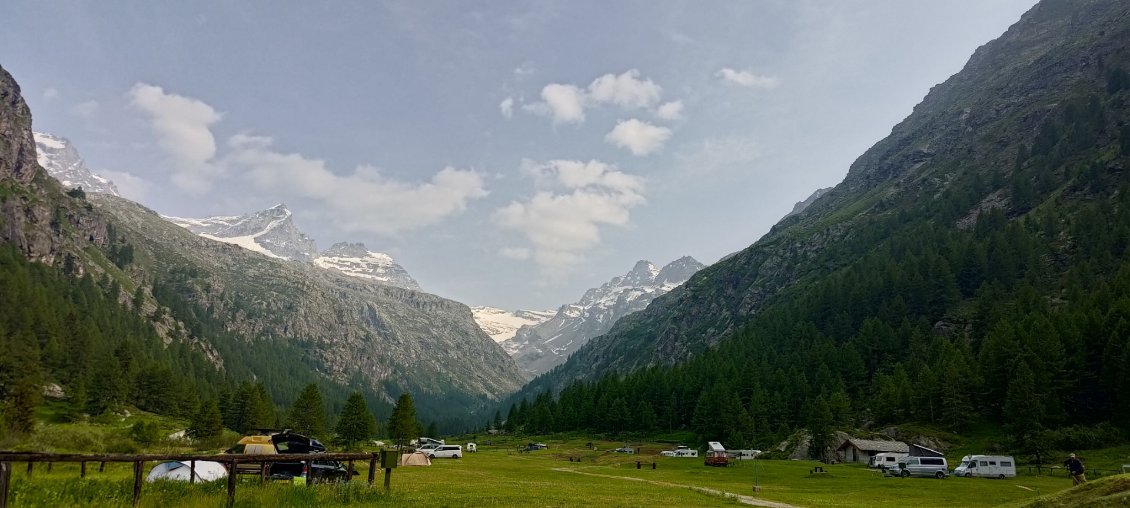 J44 - Camping de Pont (après une journée de cyclotourisme)