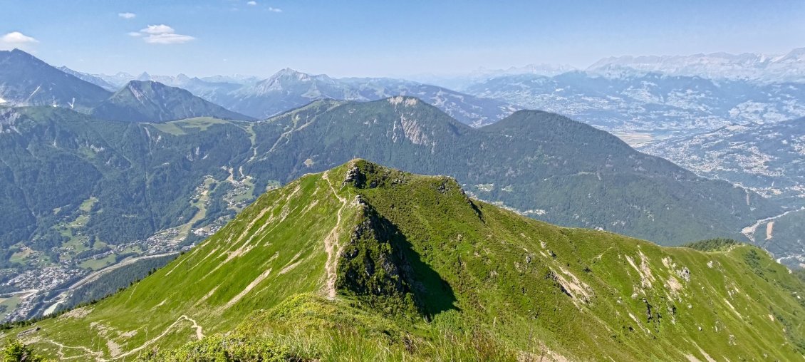 J58 - Aiguillette des Houches, avant une descente bien technique.