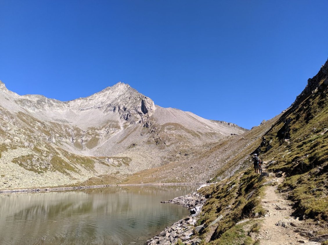 J115 - Poussage entre le Valscharttl et le Eisbruggjoch (oui oui on est bien en Italie).