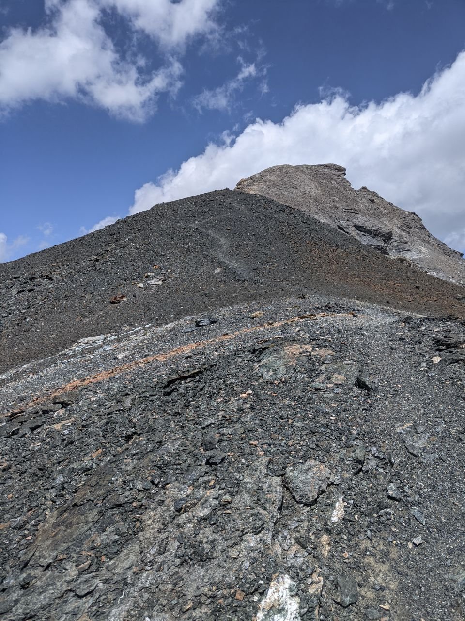 J66 - Vers le Mont de l'Etoile, la fin du poussage se raidit.