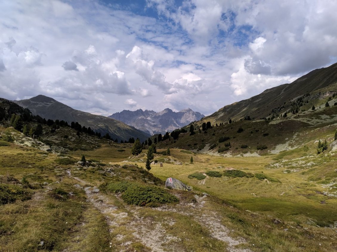 J95 - Descente du Passo della Cruschetta vers Scuol.