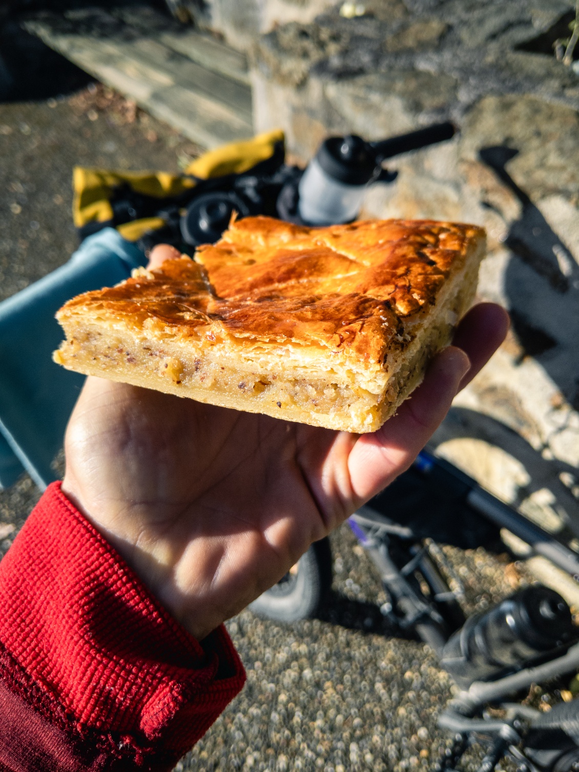 La bombe, euh pompe à la frangipane.