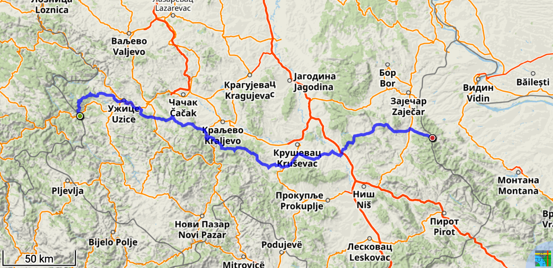 Mon itinéraire marché en Serbie est consultable et téléchargeable ici : https://link.locusmap.app/t/i1bkp8