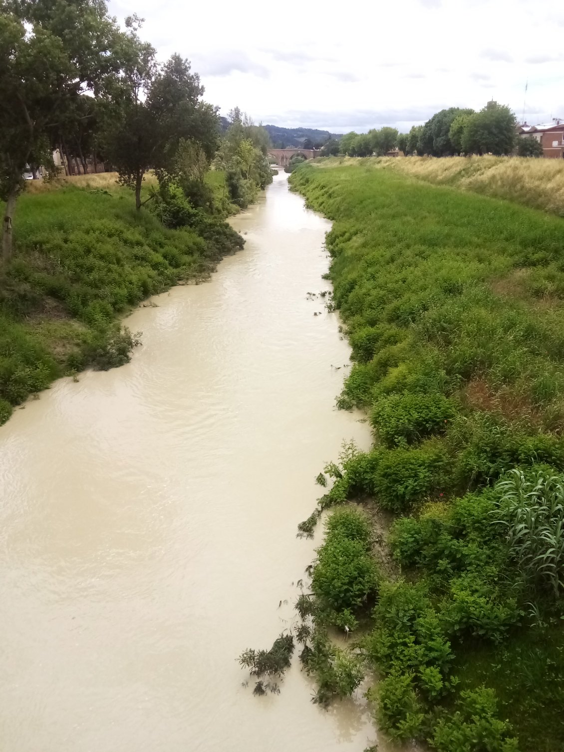 Tous les cours d'eau dont laiteux avec cette pluie qui charrie des sédiments.