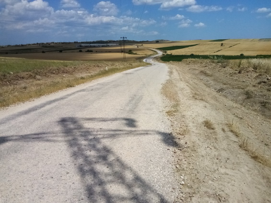 Je m'approche de Kırklareli, le relief commence à s'affirmer.