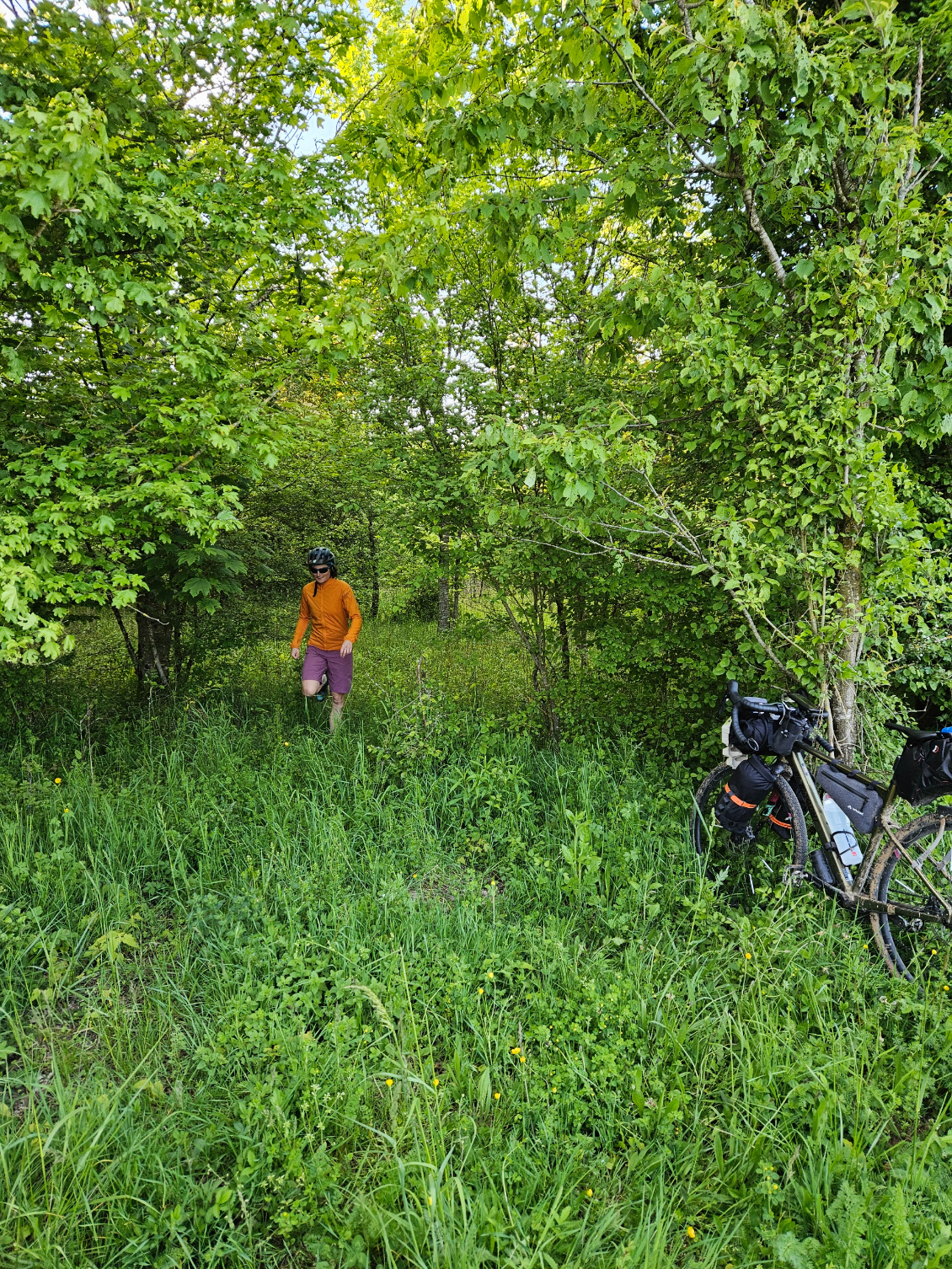 En quête d'un bivouac... Repérage.