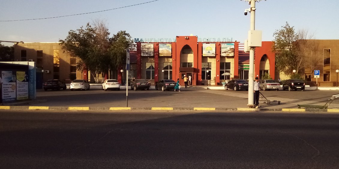 La gare d'Aktau.