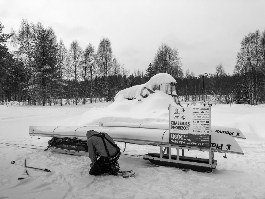 Laponie, hiver et kayaks