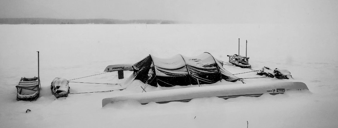 Laponie, hiver et kayaks