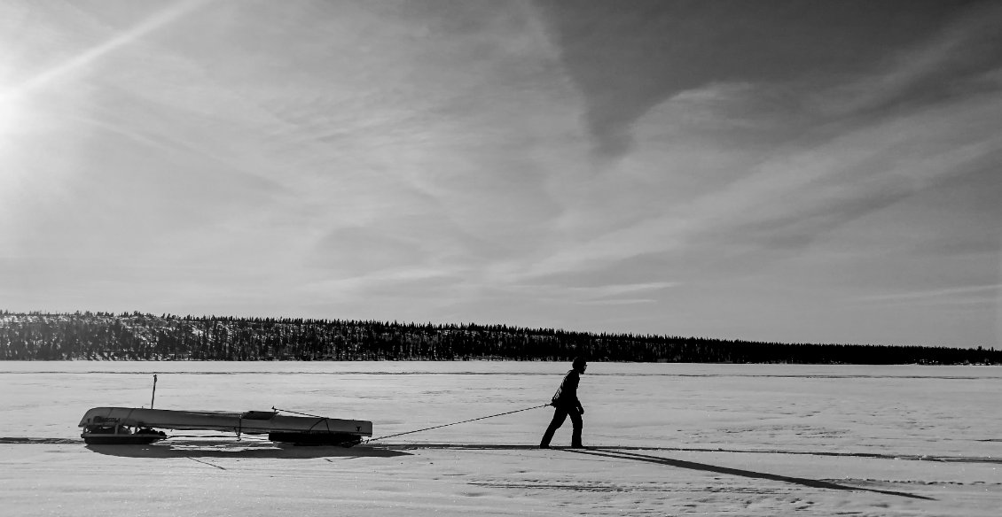 Laponie, hiver et kayaks