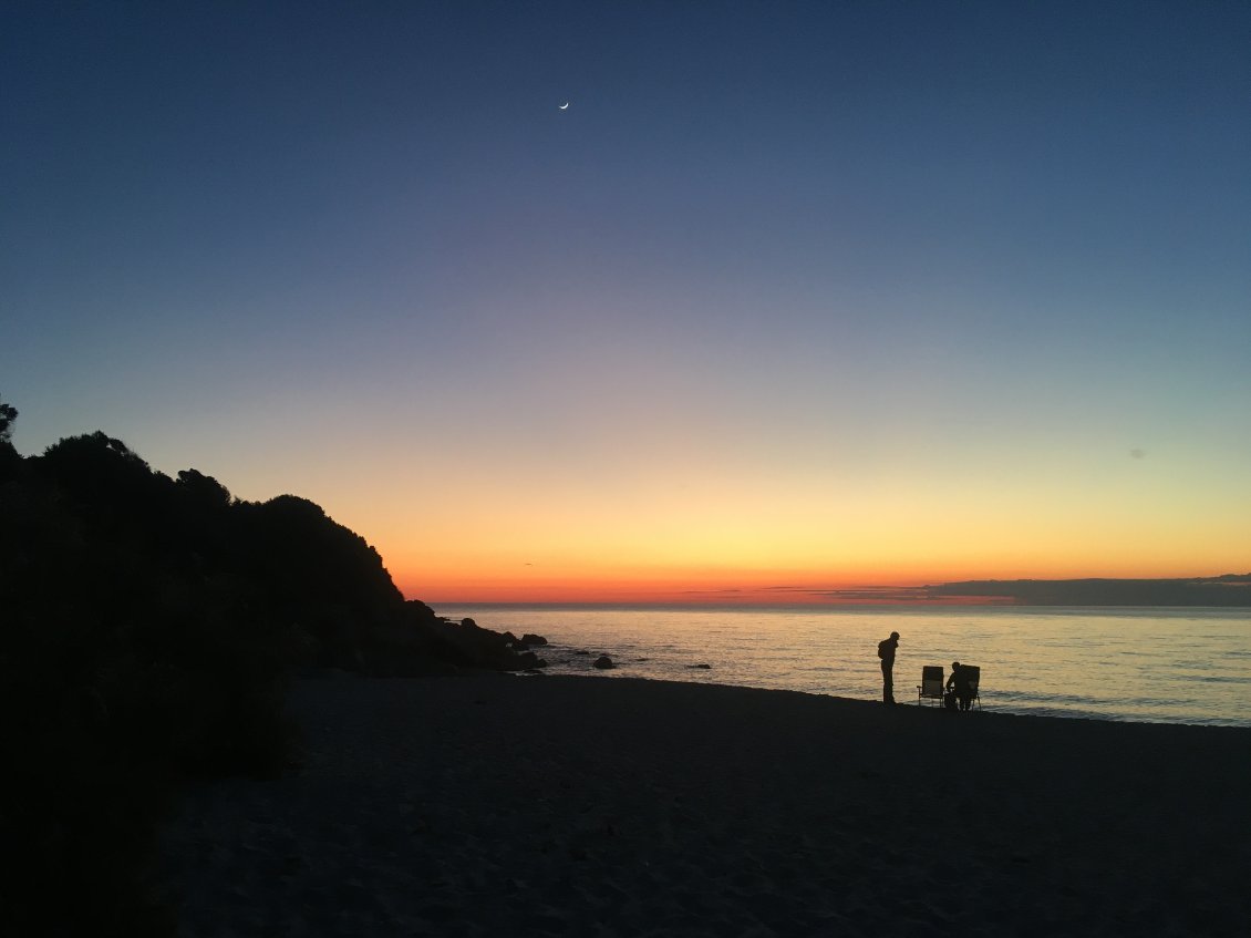 Premier coucher de soleil d'une longue série