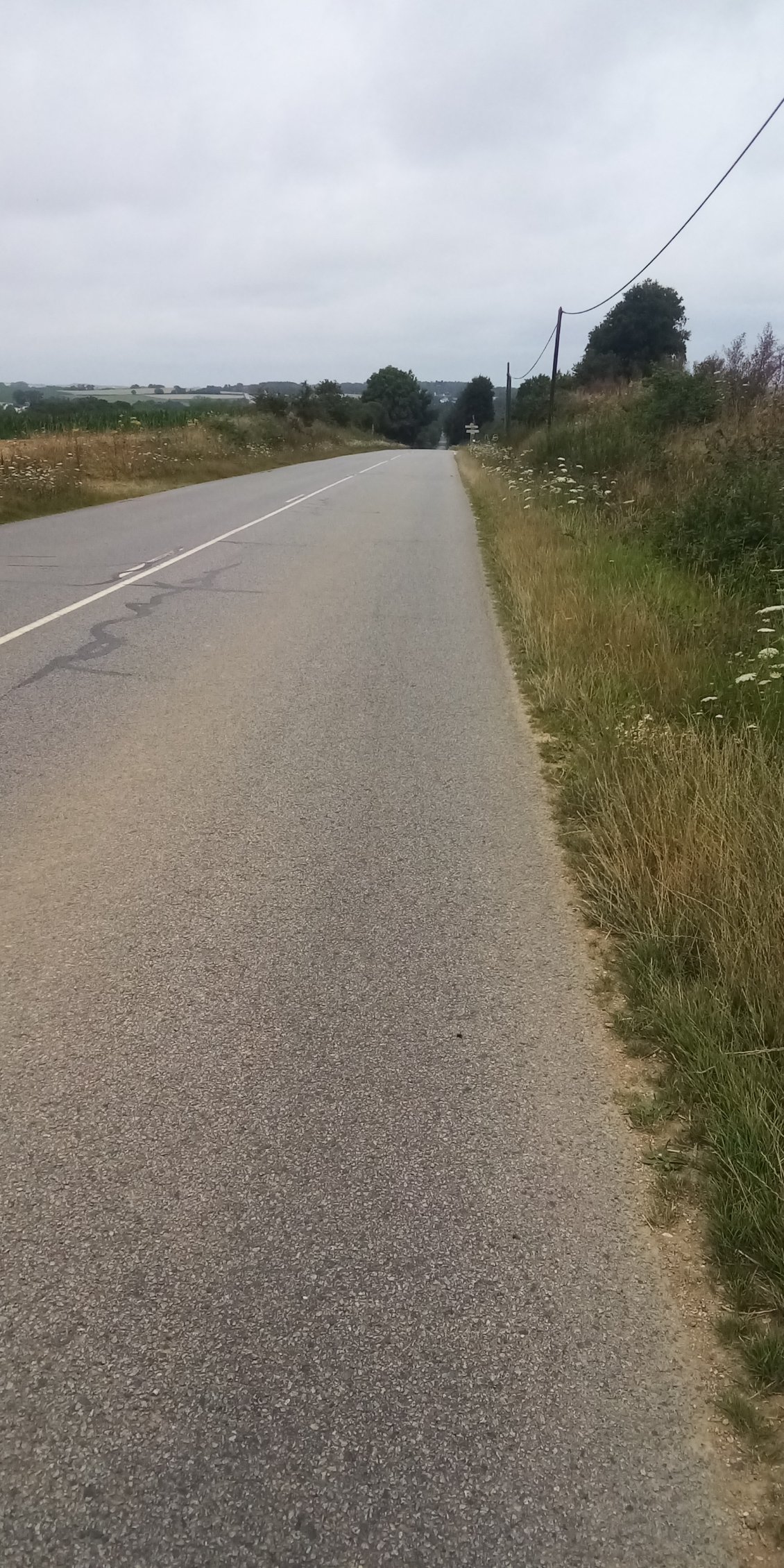 De la grande ligne droite vallonnée. Même plus peur.