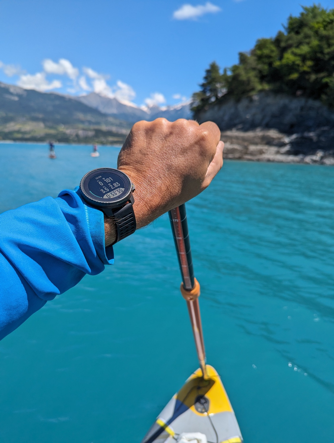 En paddle, la Suunto Vertical