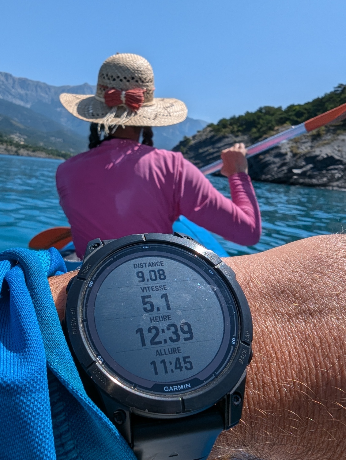 La Garmin Fenix 7 Pro en kayak