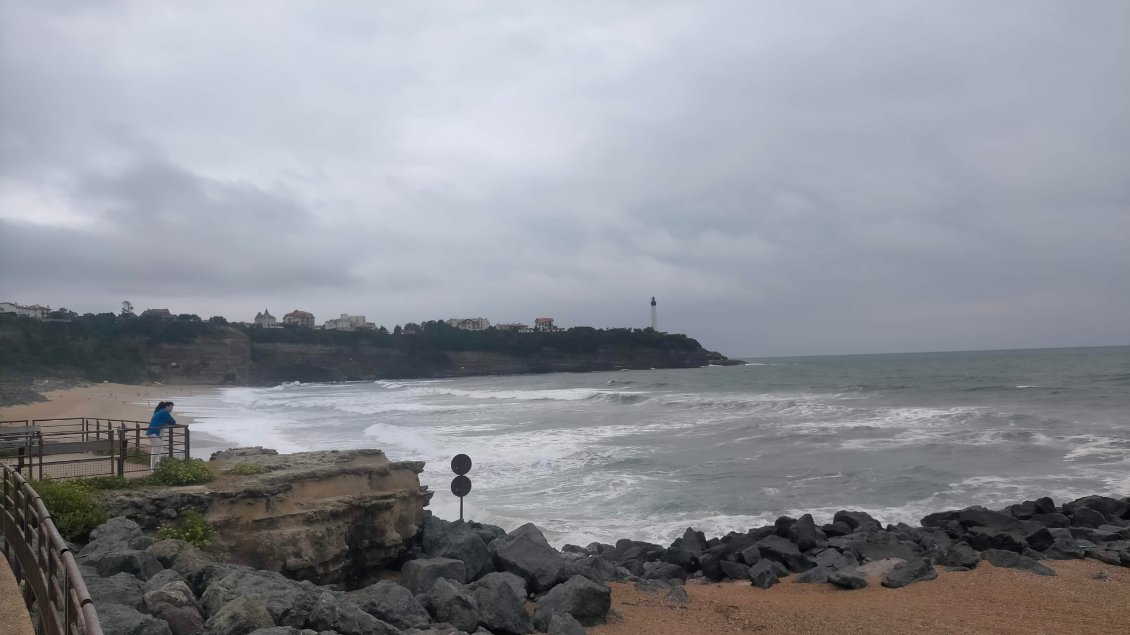 Arrivée sur Biarritz