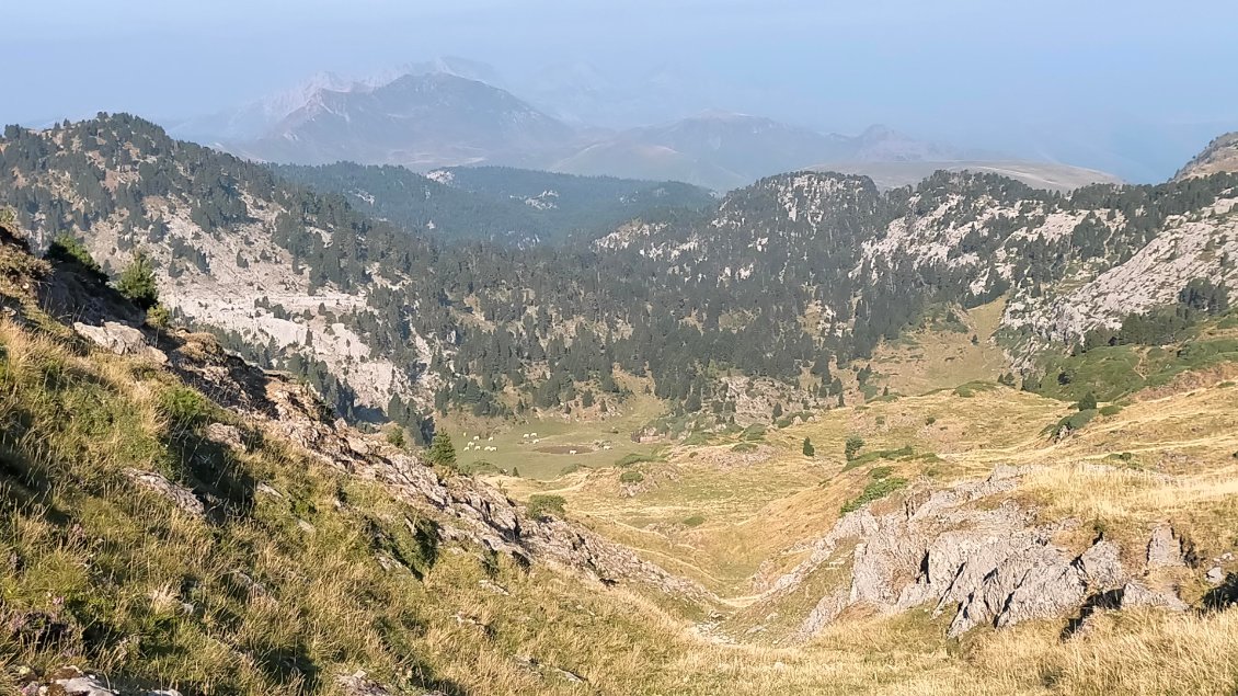 Descente du col de Pescamou