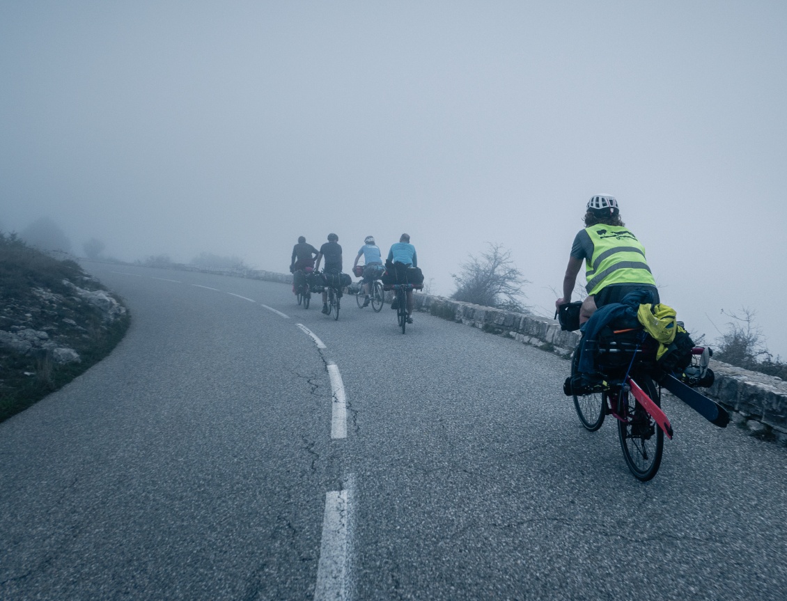 À l'approche du col de Vens, 963 mètres au-dessus de la mer.