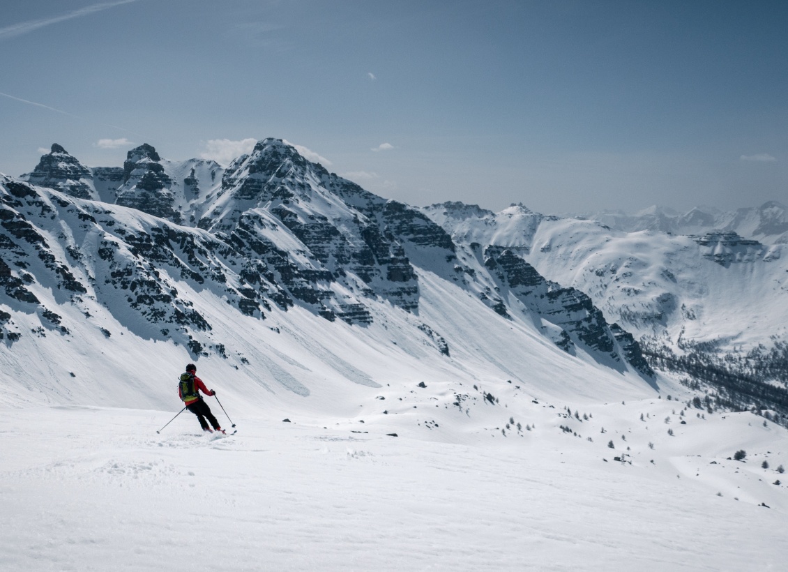 Ski sur moquette.