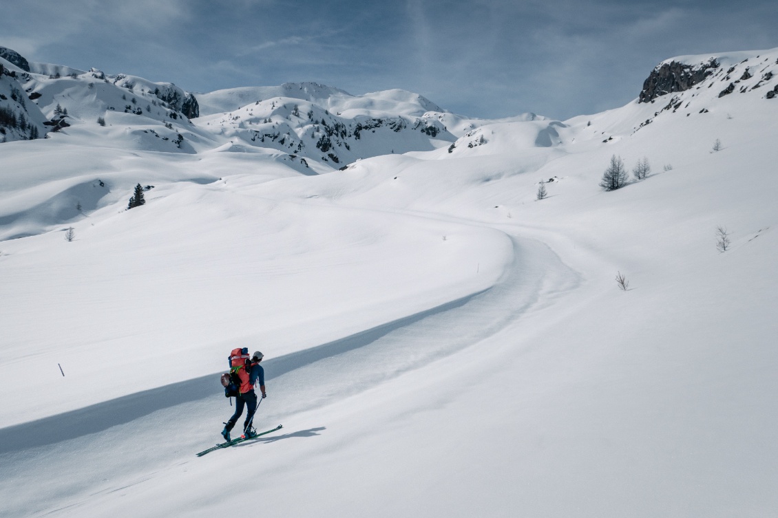 Seuls au monde dans l'immensité de la Bonnette.