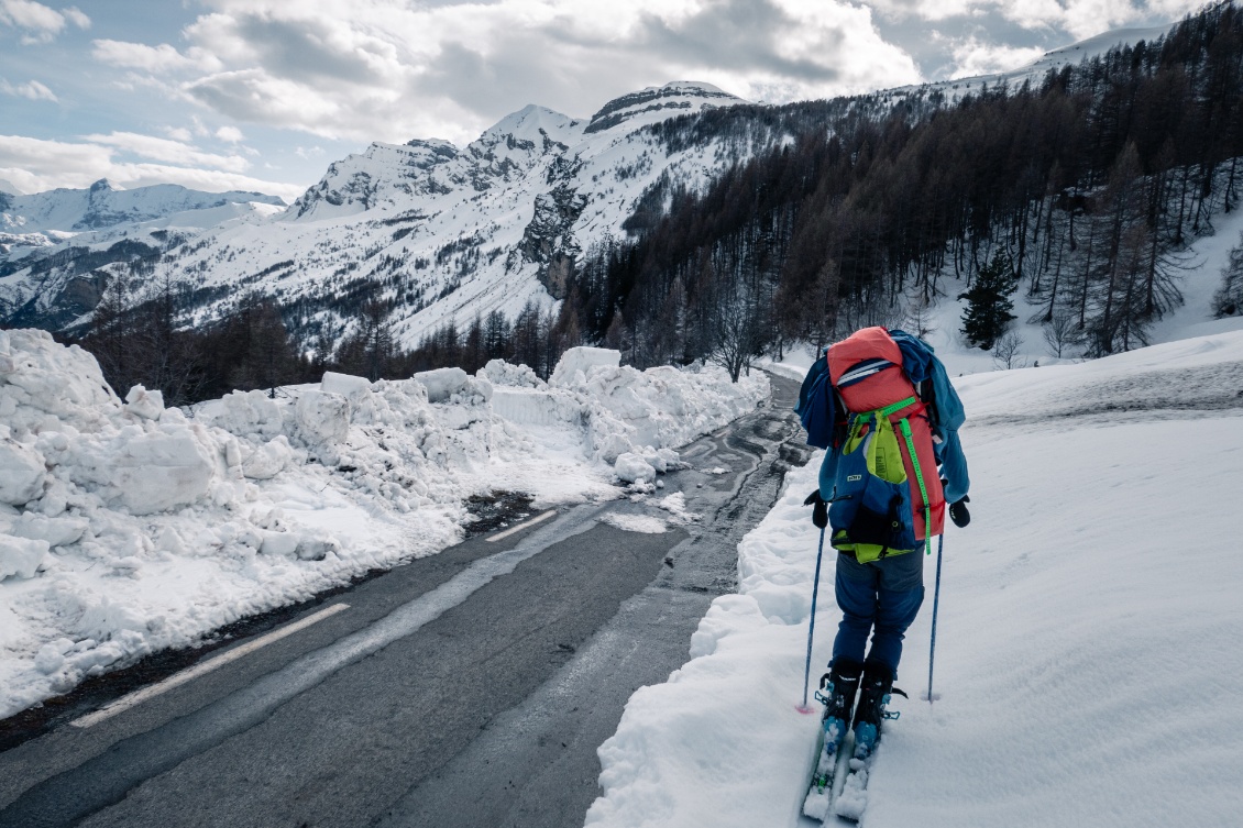 La route du col de la Cayolle.