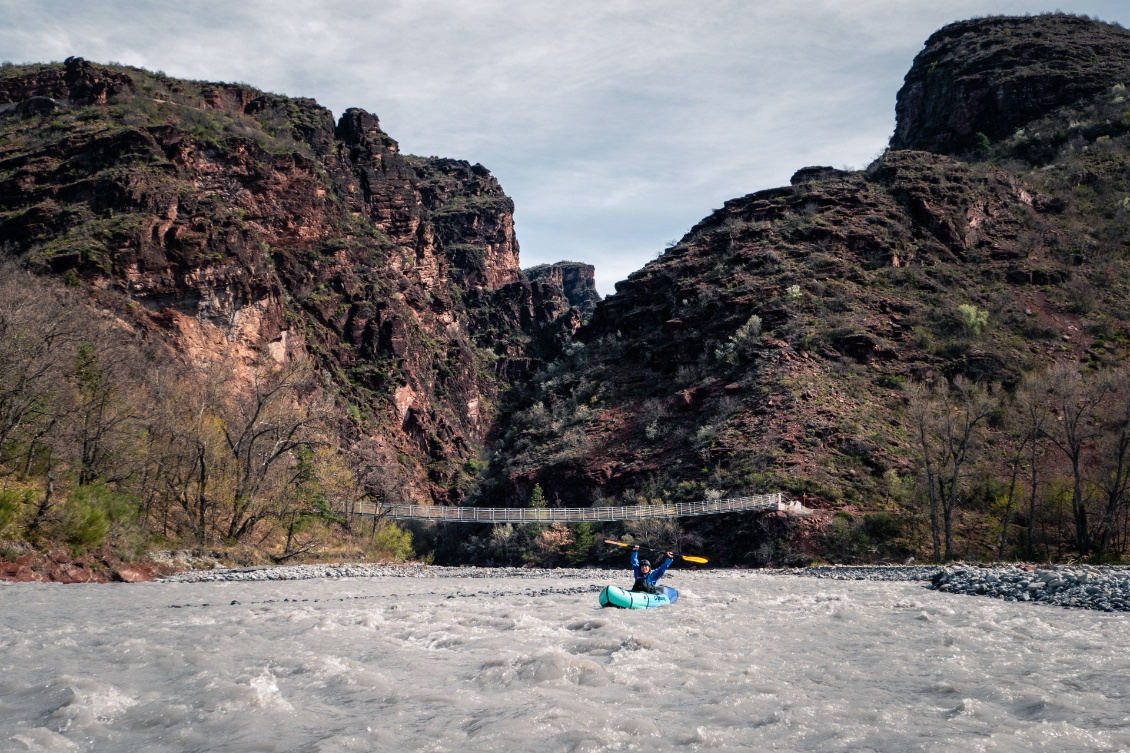 Sortie des gorges, tout s'est bien passé, ouf :)