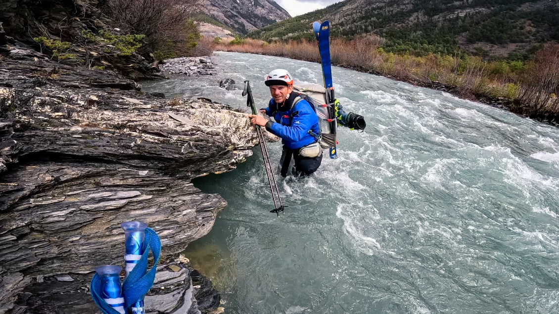 On n'est pas bien là, en aqua-rando avec des skis ?!?