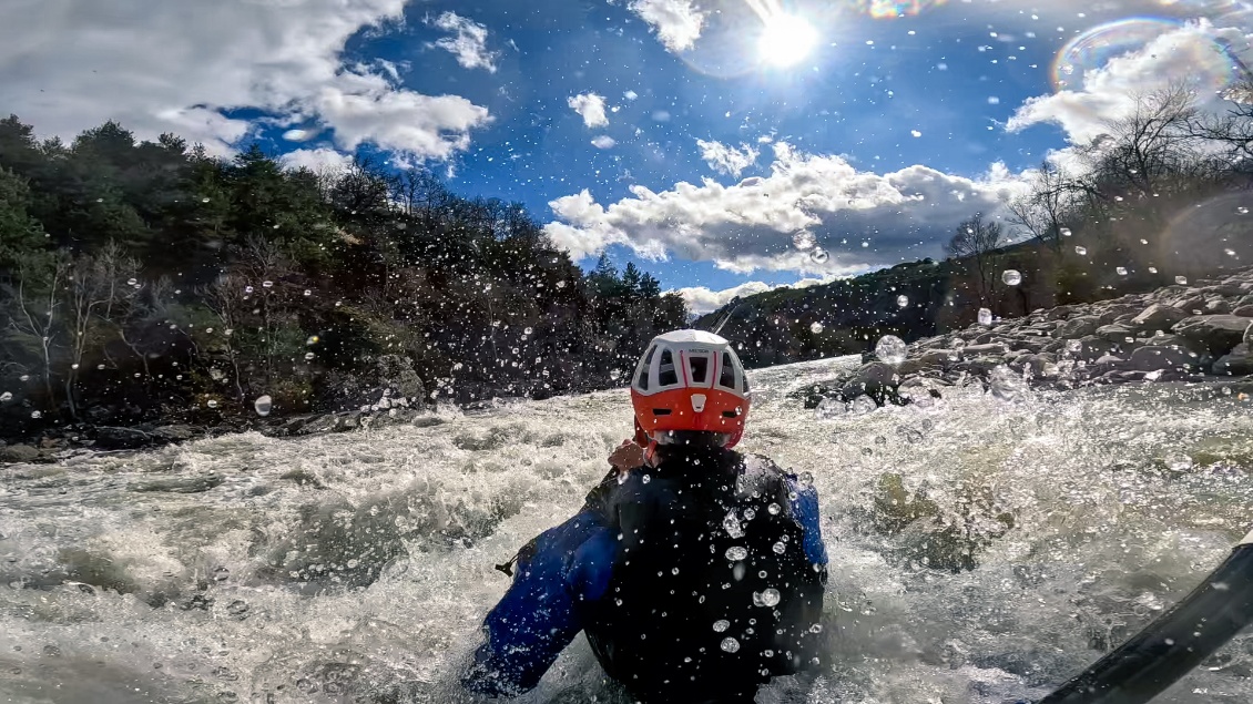 Dans la vague du Rabioux.