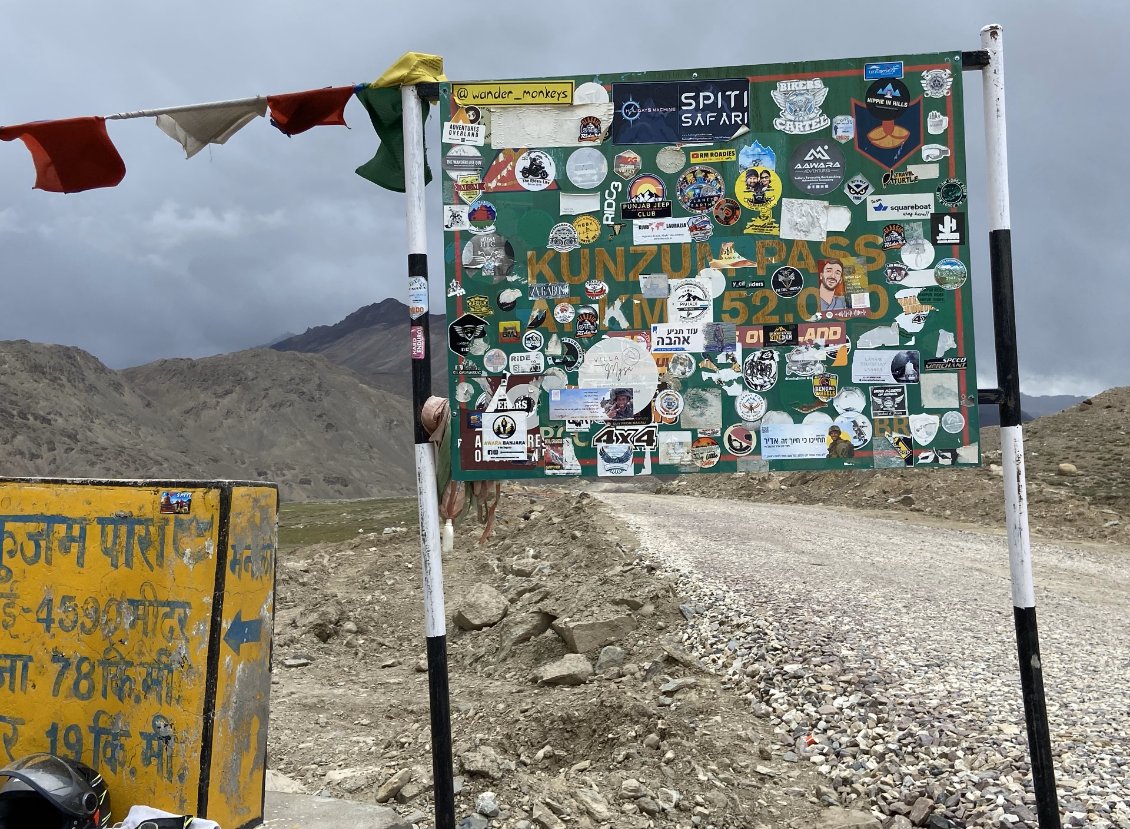 Le Kunzum-La, altitude 4551m.