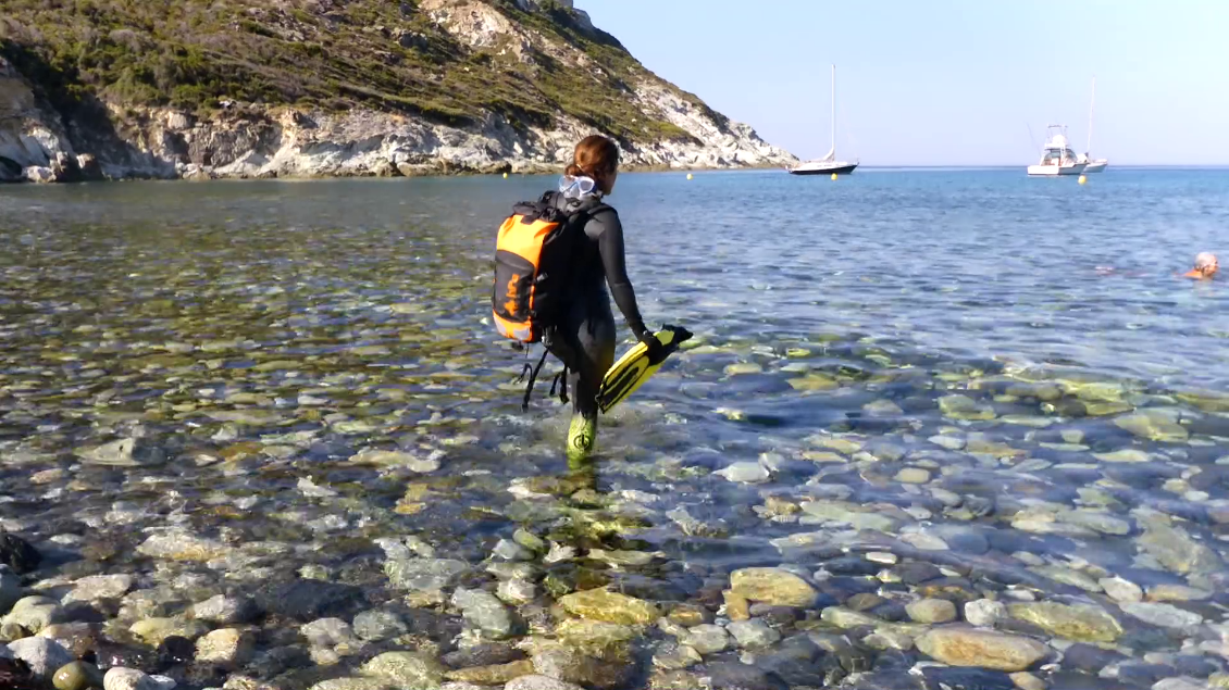 Première mise à l'eau à Giottani (Cap Corse - côte Ouest)