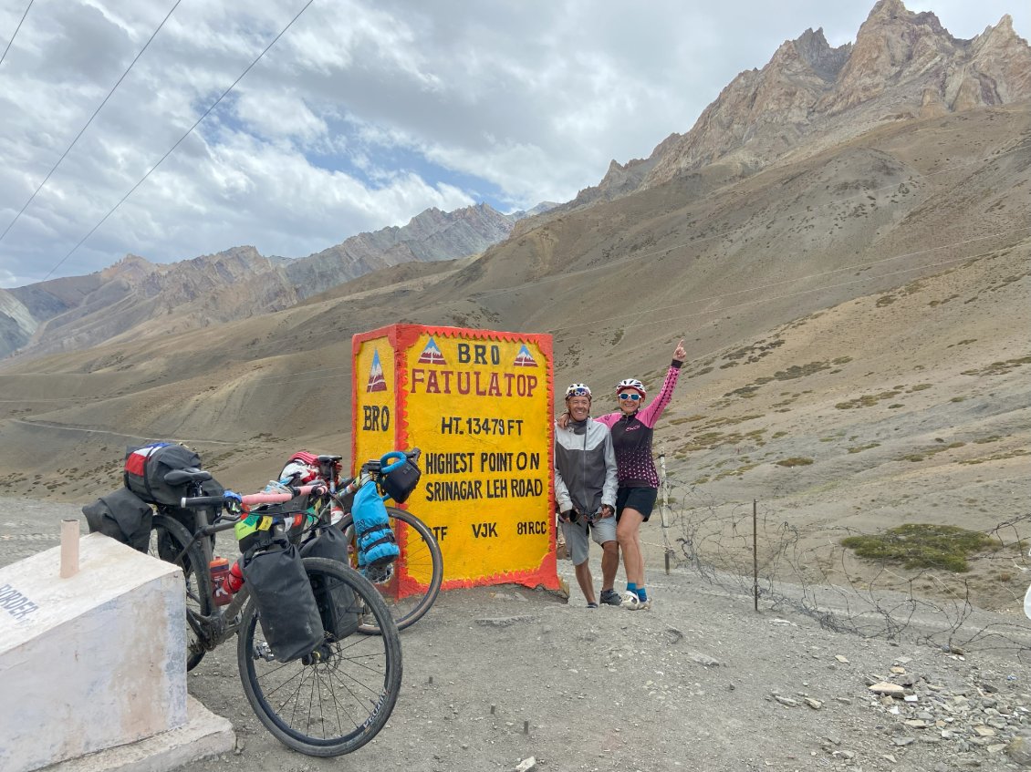 C'etait long, mais on y est arrivés! Fotu-La Pass, 4109m.