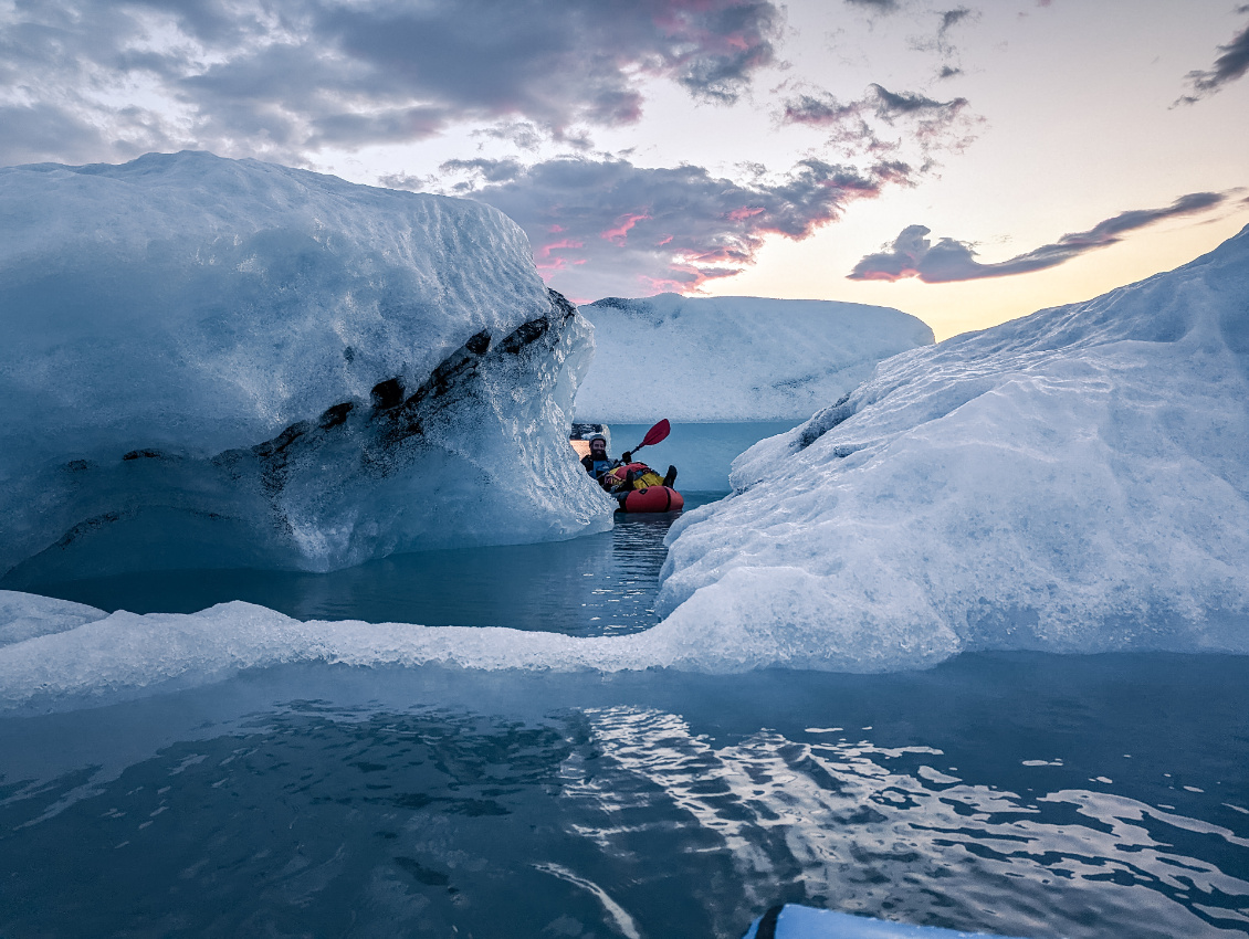 Ski+packraft en Islande.