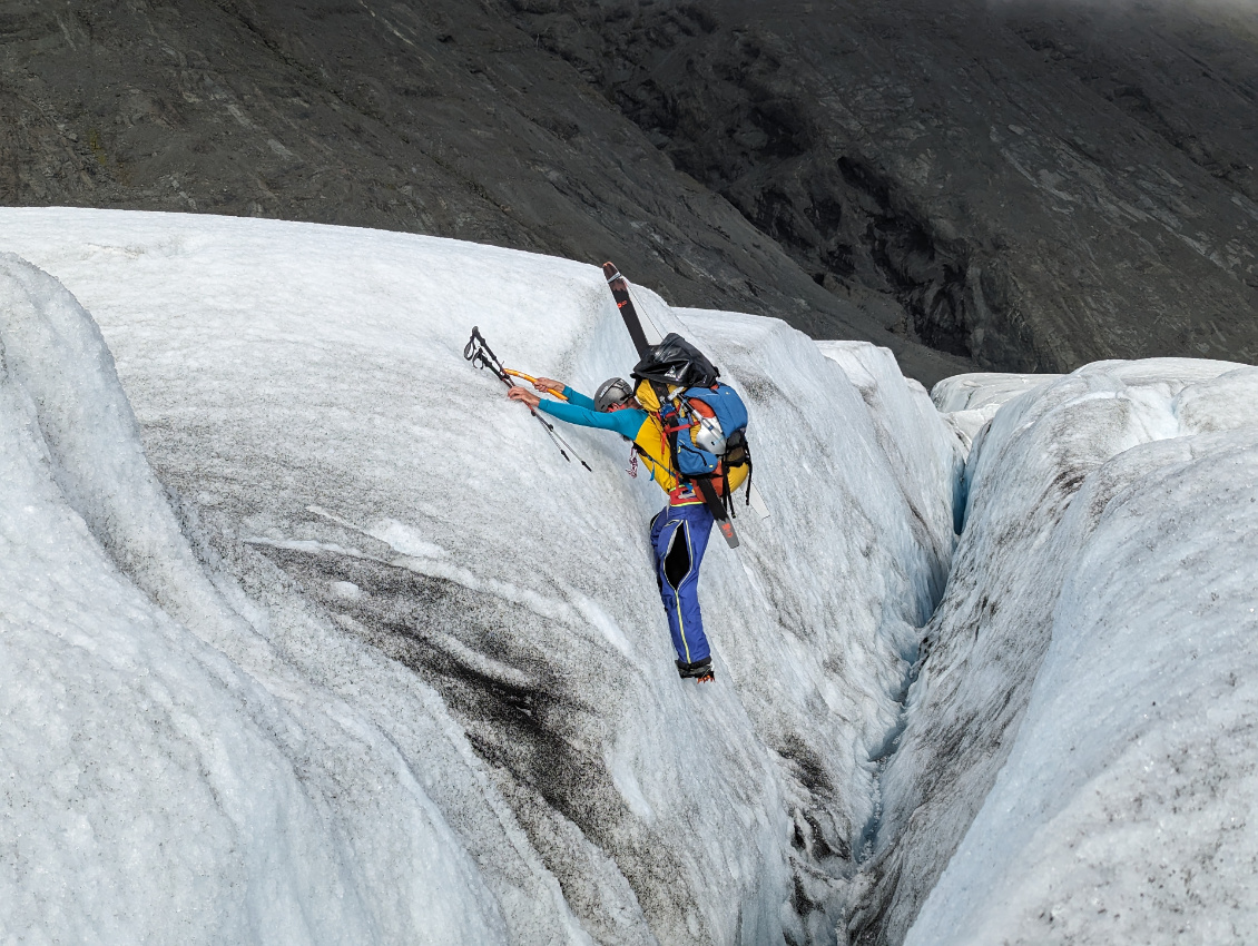 Ski+packraft en Islande.