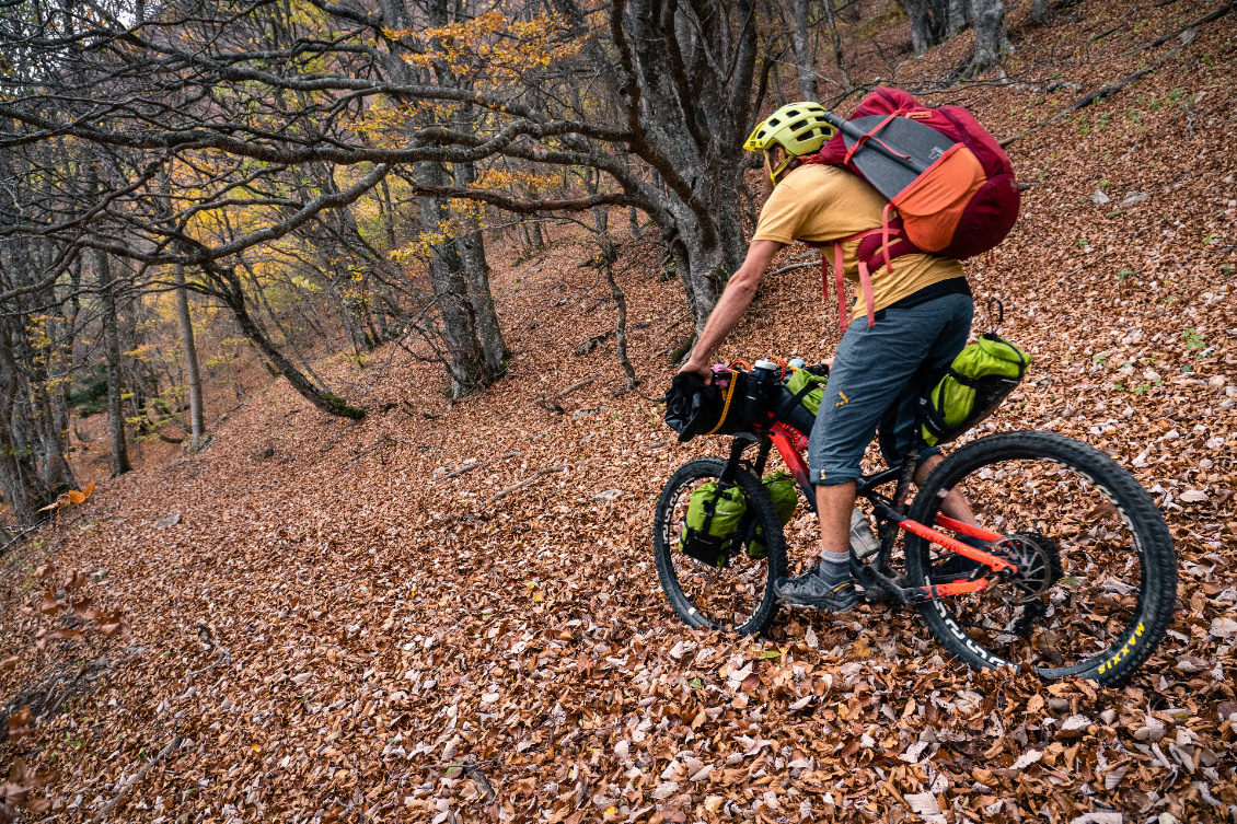 Des sacs très conforts à VTT.