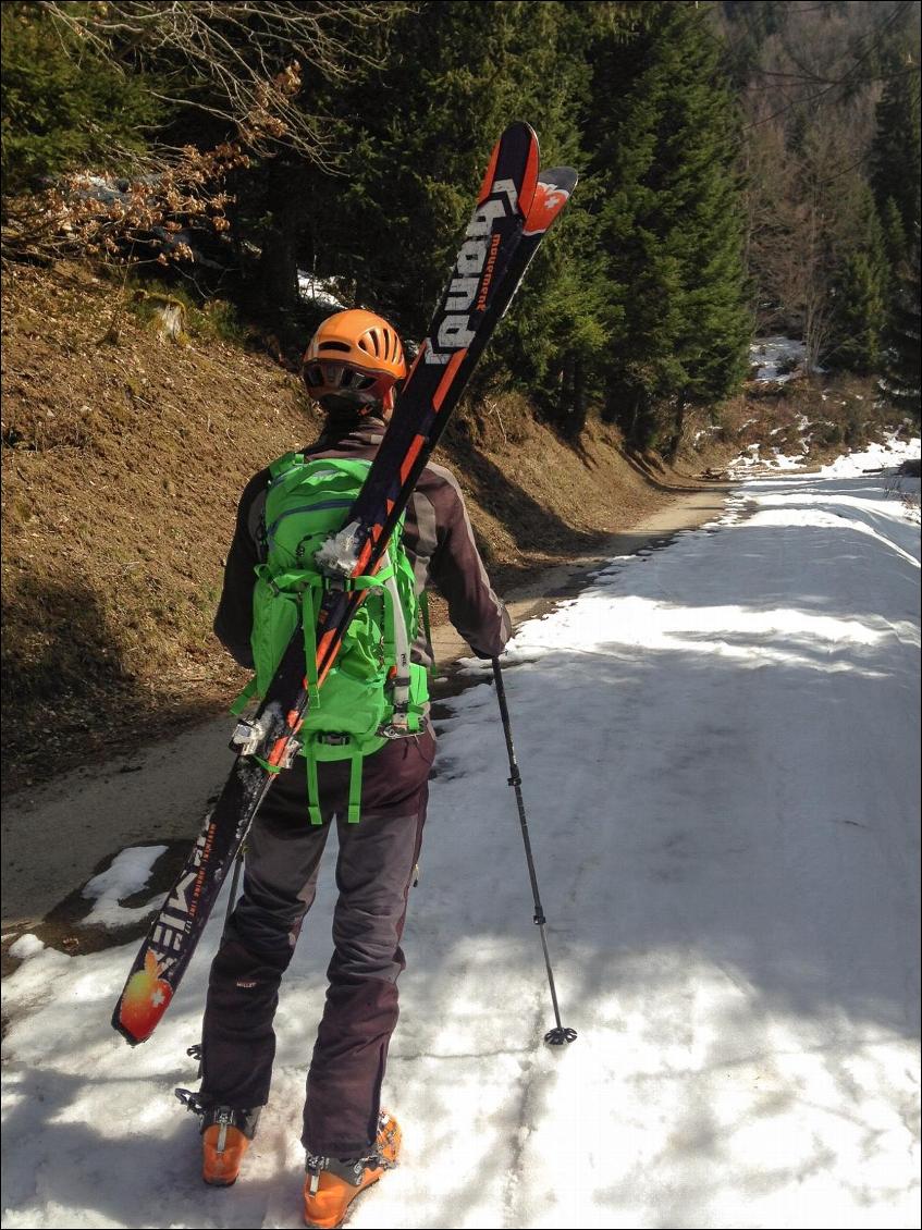 Porte skis en version "arrière"