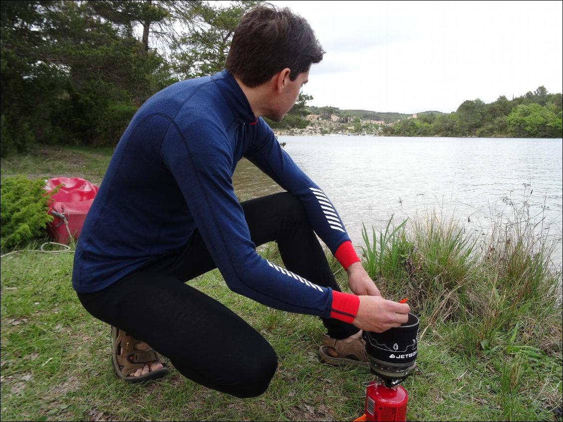 En situation (Bivouac au Lac d'Esparron)