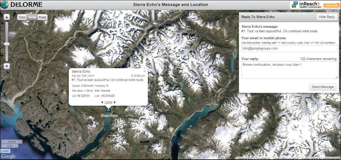 Balise de tracking Delorme InReach SE