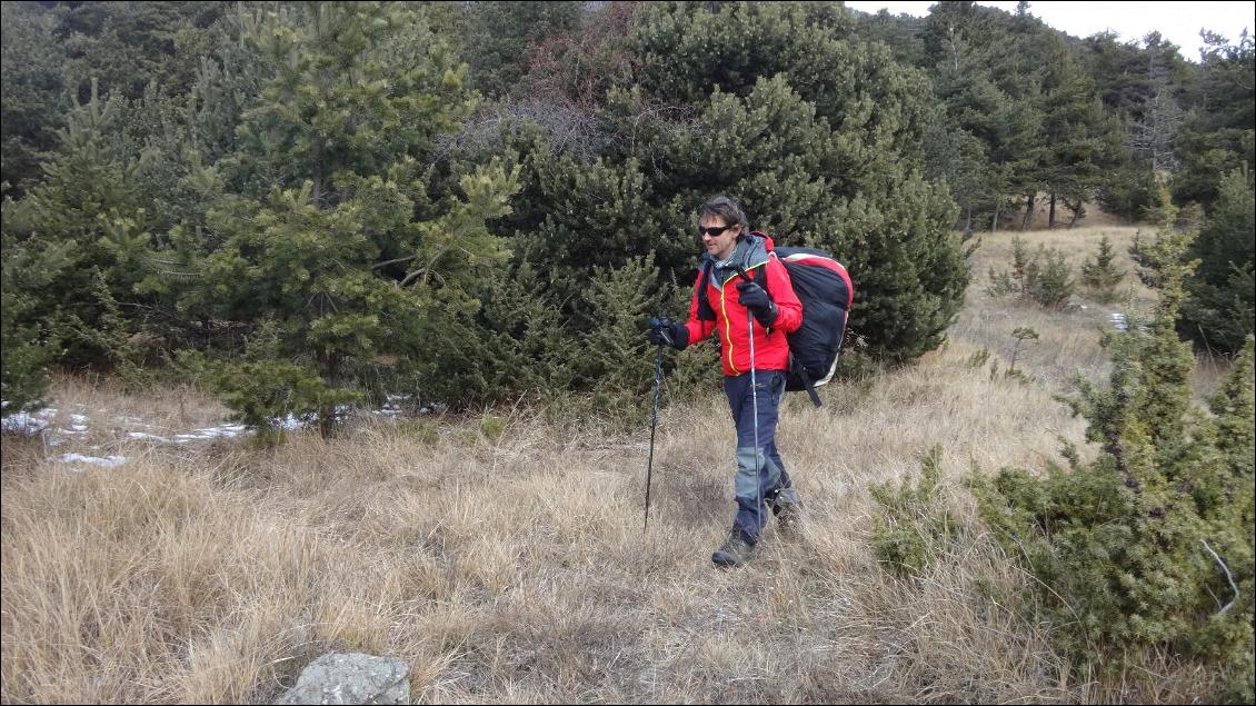 Vol rando parapente hivernal avec la veste Les Drus Gtx Pro