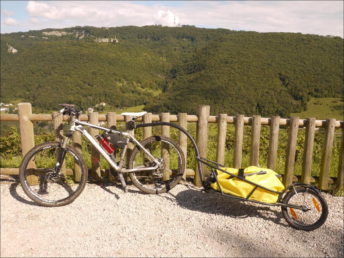 La remorque attachée au vtt