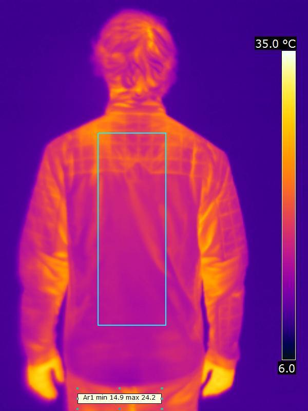 Vue Caméra thermique de dos