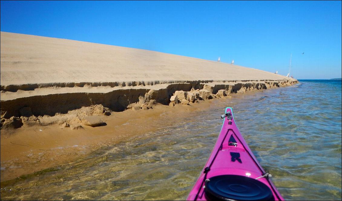 Deuxième partie en kayak dans le bassin d'Arcachnon