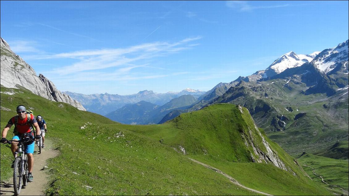 Arrivée vers le col du Bonhomme