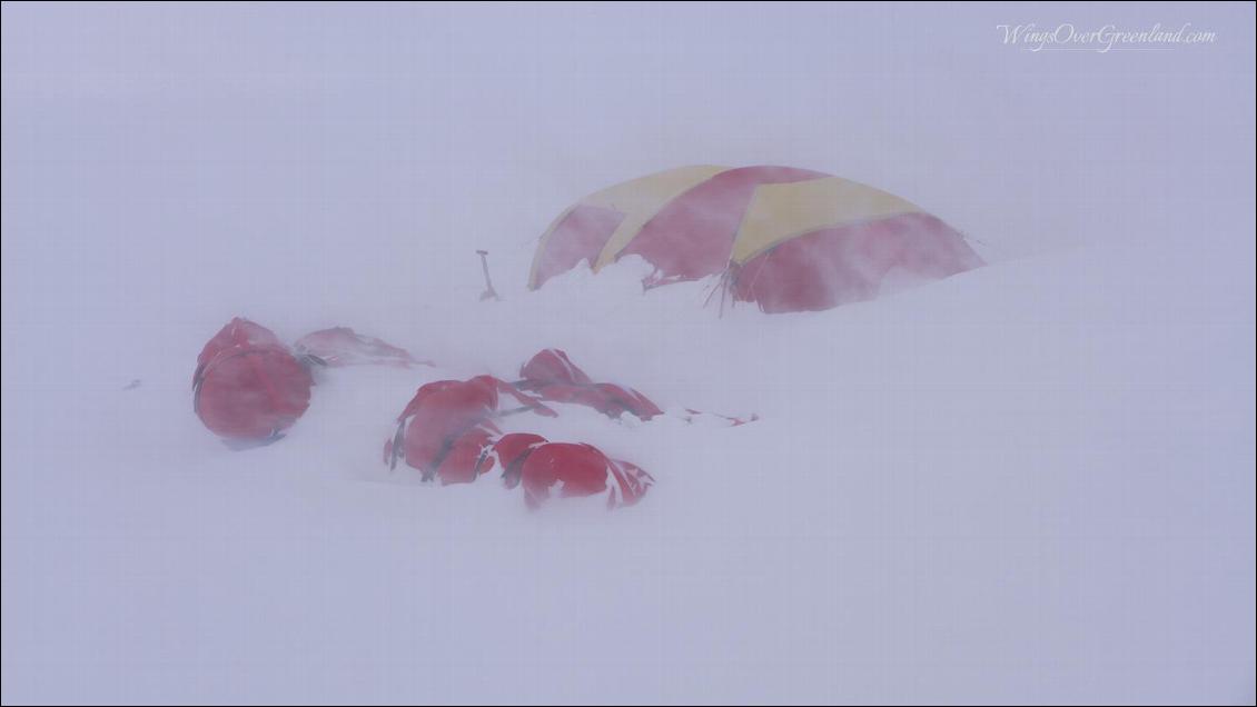 Tempête sur la calotte groenlandaise