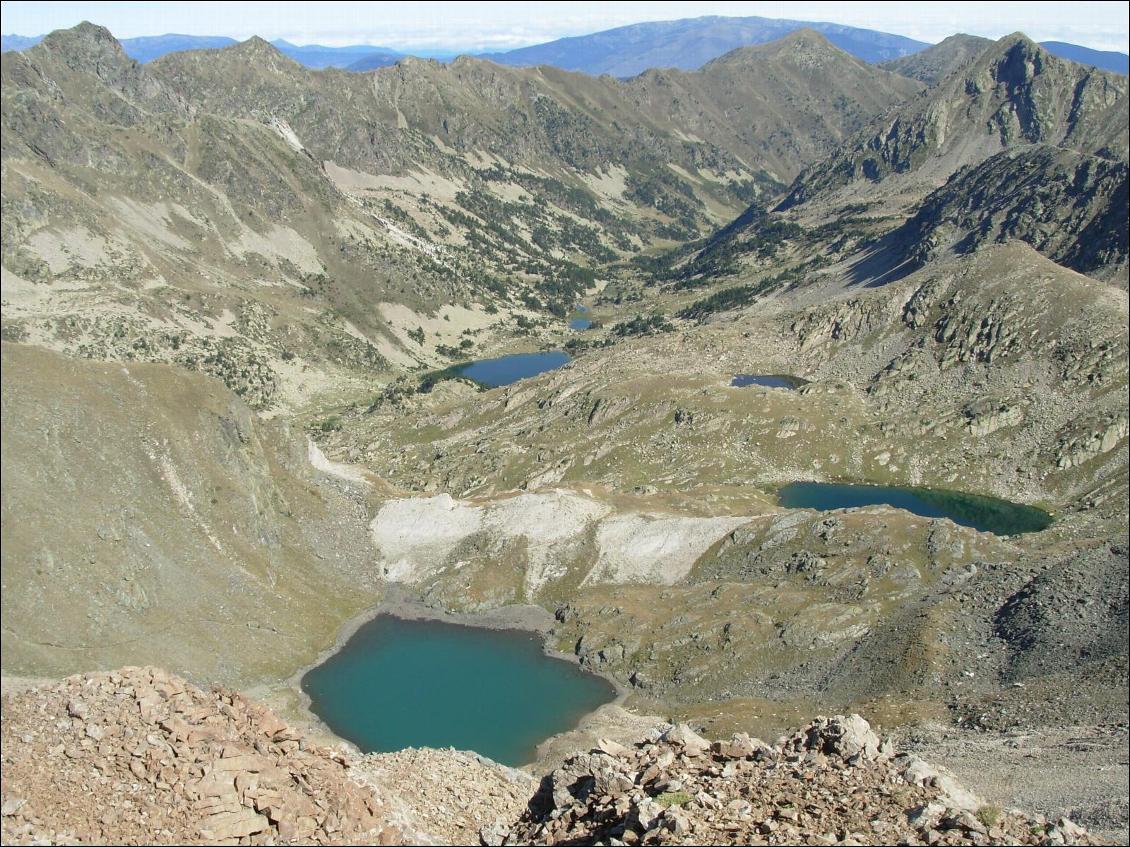 L'étang Bleu (2600m) où nous avons passé la nuit du dimanche 27. Magique !