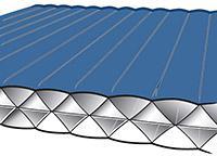 Intérieur du XTherm : cloisons triangulaires