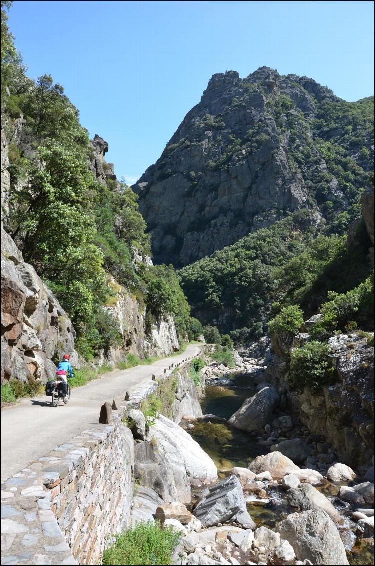 Course d'arête dans le Caroux, Hérault