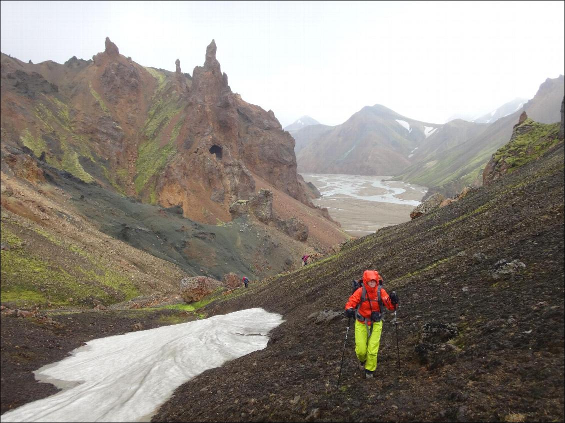 Au sec malgré la pluie dans le Fjallabak (région du Landmannalaugar)