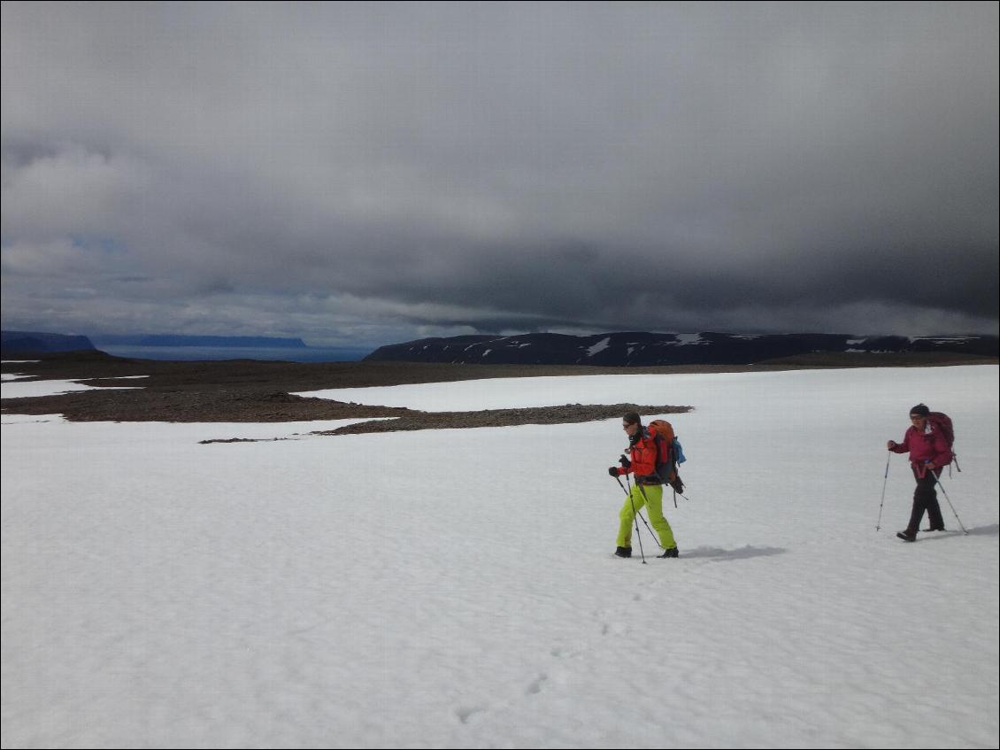 Conditions froides et ventées : le Speed Trail est un bon coupe-vent !