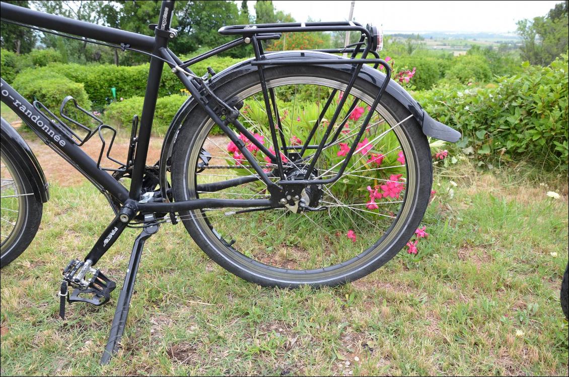 Béquille, garde-boue, porte-bagage arrière