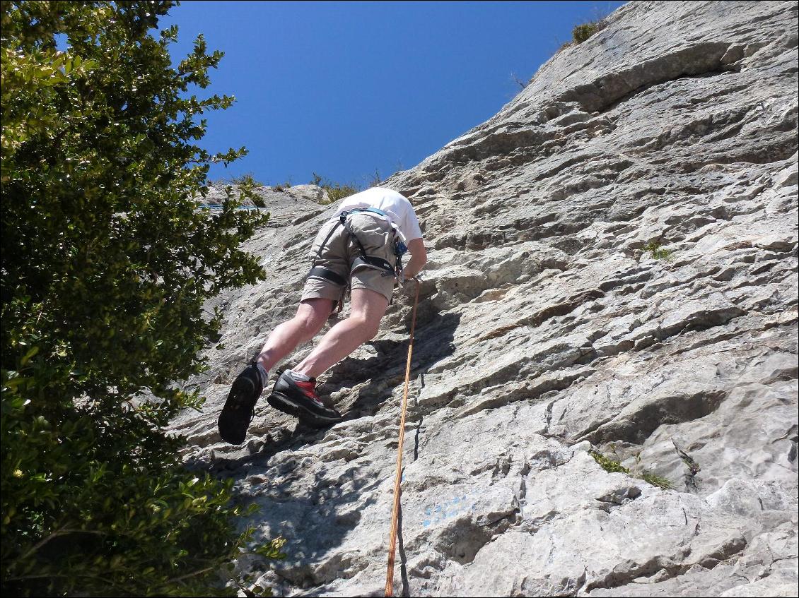 Hanwag Approach GTX : grimpe dans du 6a en tête