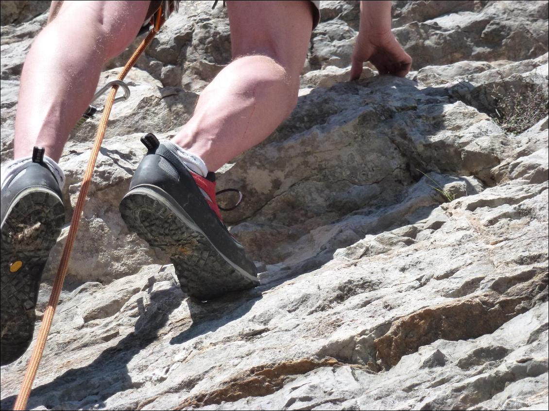 Hanwag Approach GTX : grimpe dans du 6a en tête